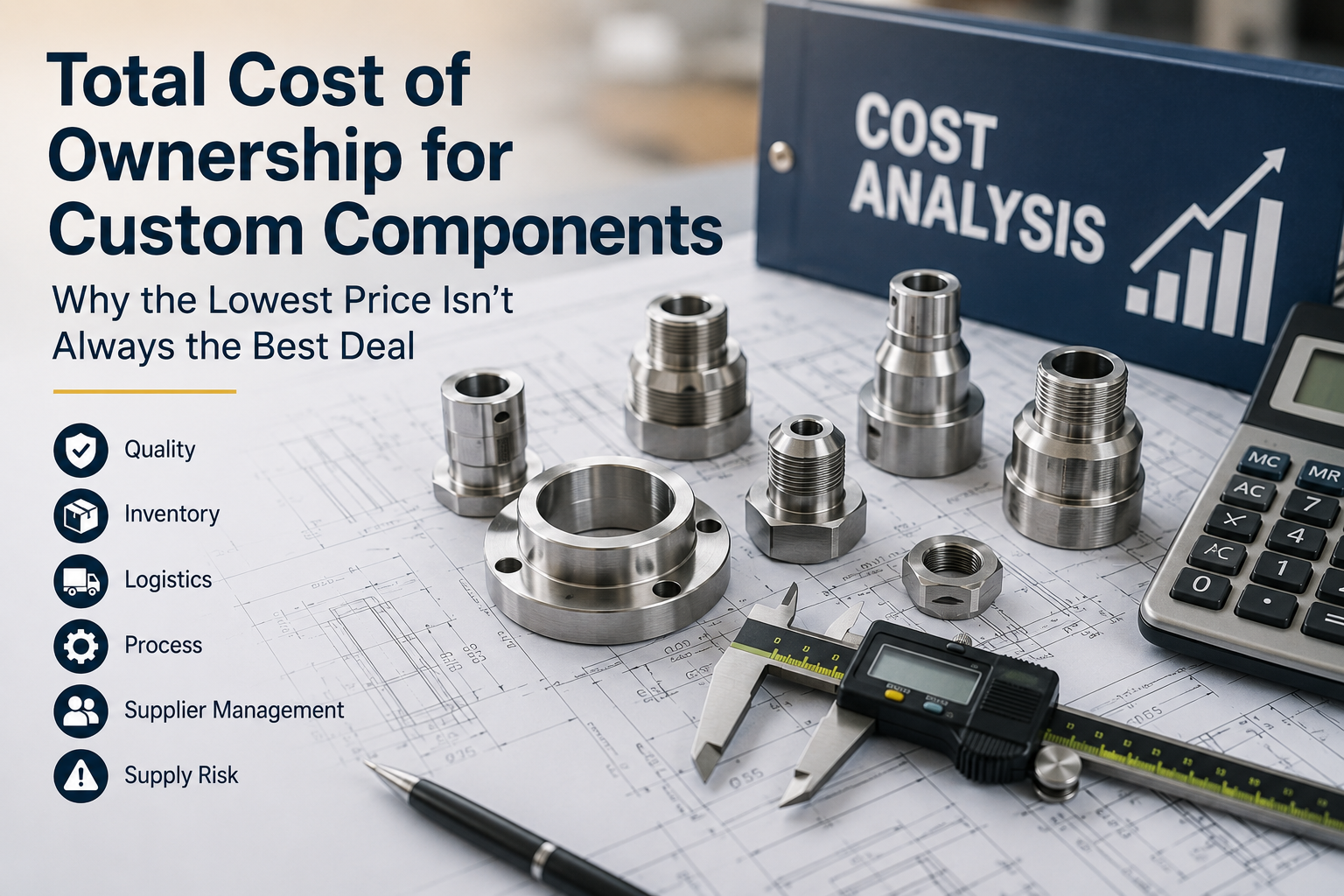 Total Cost of Ownership for Custom Components cost analysis