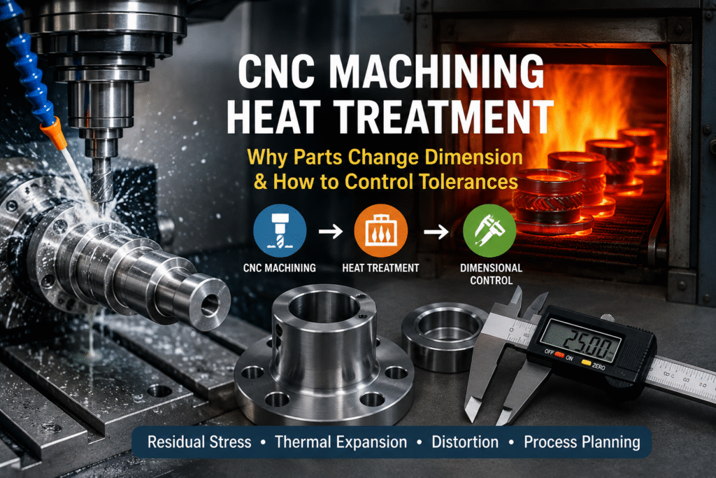 CNC machining heat treatment process for precision metal parts