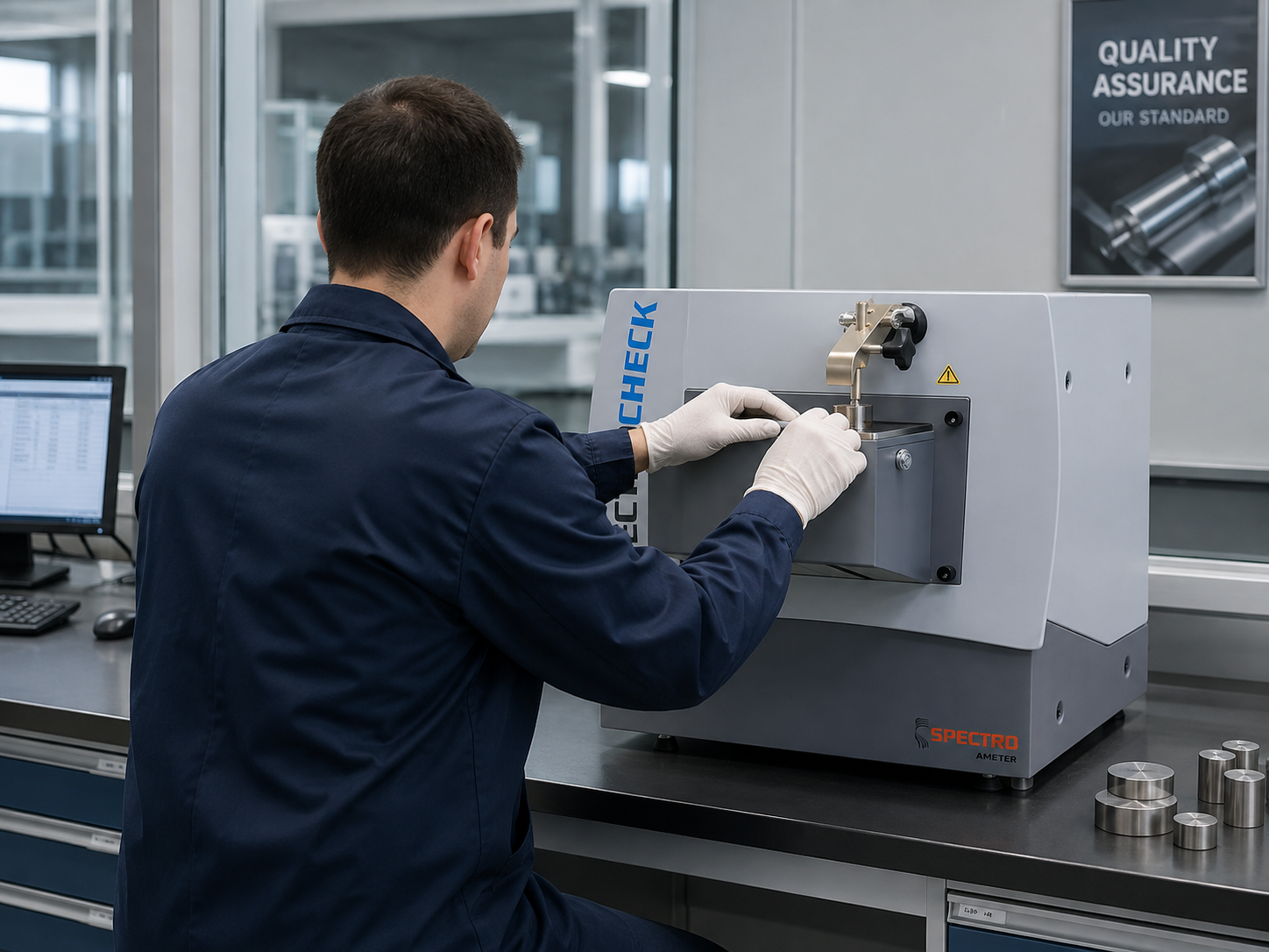 supplier in-house spectrometer testing for fastener material verification